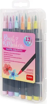 Immagine prodotto di Penne a pennello Legami set di 12 - MARCATORI A SPAZZOLA - COLORI PASTELLO