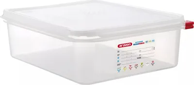 Produktbild von ARAVEN 03033, Dispensor, Rechteckig, 6,5 l, Durchscheinend, Polypropylen (PP), -40 - 95 °C