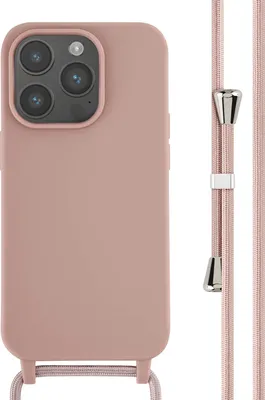 Produktbild von imoshion SilikonHülle mit Band iPhone 14 Pro - Sand Pink