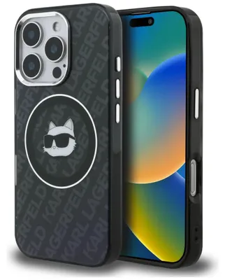 Zdjęcie produktu dla Etui Karl Lagerfeld IML Choupette Head Logo MagSafe do iPhone 16 Pro czarny