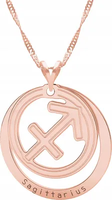 Immagine prodotto di Collana placcata oro con segno zodiacale Sagittario, Sagittario, ARGENTO 925