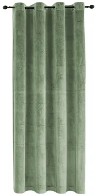 Produktbild von Vorhang Ösen Lindgrün Verdunkelung 140x245 cm Samt weich blickdicht Gardine