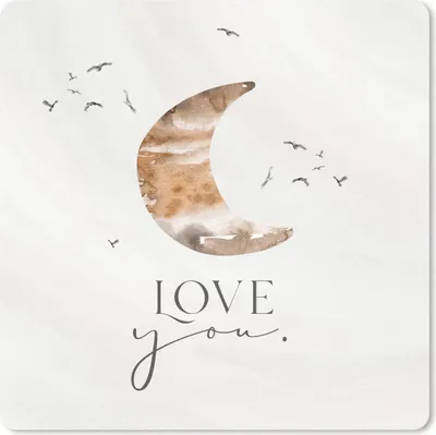 Produktbild von MuchoWow® Mauspad Mousepad Zitate - Sprichwörter - Kinder - Liebe dich - Jungen - Mädchen - Kinder 30x30 cm - Mousepads - Maus Mat - Pad - Mausunterlage - Gaming