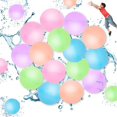Produktbild von Daover 24 Stück wiederverwendbare Wasserbomben Wasserballons