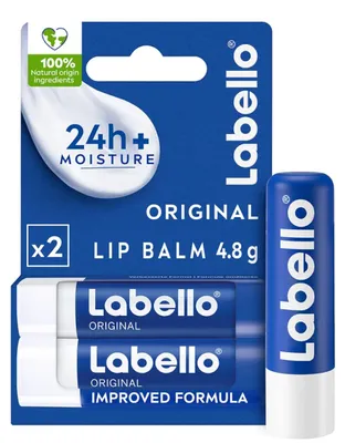 Produktbild von Labello 2 × 4,8 g Lippenbalsam Original