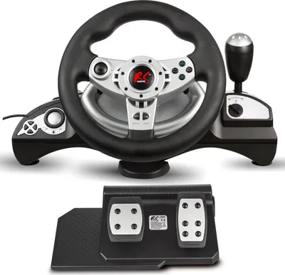 Produktbild von Herný ovládač NanoRS RS700 čierny, strieborný USB volant analógový/digitálny Android, Nintendo Switch, PC, PlayStation 4, Playstation 3, Xbox One