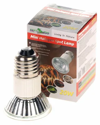 Produktbild von Repti-Zoo Mini Halogenstrahler 20W – ein kleiner Halogenheizstrahler