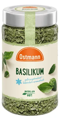 Productafbeelding van Ostmann, gedroogde basilicum, gevriesdroogd, zonder toegevoegde stoffen, verpakking van 8,5 gram