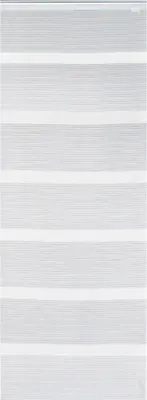 Produktbild von Flächenvorhang 60x245 cm Weiss halbtransparent gestreift Schiebegardine Paneelwagen
