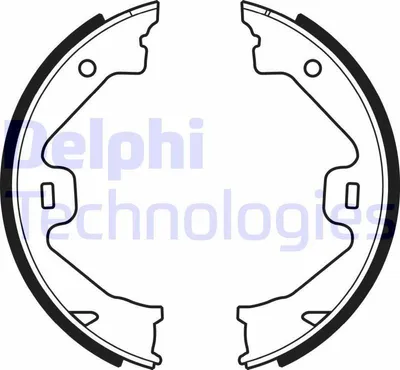 Produktbild von DELPHI LS1930 Handbremsbeläge für ROVER 75 (RJ) Handbremse 160mm