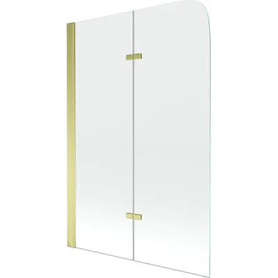 Obrázok produktu pre Mexen Felix vaňová zástena dvojkrídlová 80 x 140 cm, transparentnéné, zlatá - 890-080-002-50-00