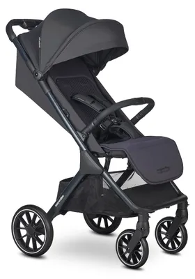 Produktbild von Easywalker Jackey XL NXT Buggy – extra groß, automatisch faltbar, 4-Rad-Federung, XXL-Verdeck, UPF 50+, inkl. Regenverdeck, Eclipse Black