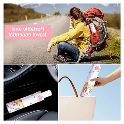 Produktbild von Kompakter faltbarer Regenschirm, sturmfest, Reise-Regenschirm, Taschenschirm, mini Taschenschirm, 3 Rippen faltbarer Mini-Regenschirm, Regenbogen-Regenschirm für Herren und Damen (Weizenfeld-Zypresse)
