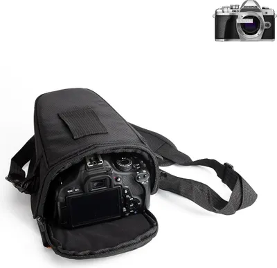 Produktbild von K-S-Trade Kameratasche Fototasche Schultertasche Umhängetasche kompatibel mit Olympus OM-D E-M10 Mark III Colt  für Systemkameras Schutzhülle bag