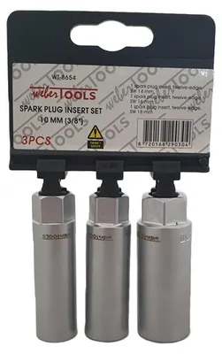 Produktbild von Weber Tools Zündkerzenschlüssel 14 16 18mm Werkzeug Steckschlüssel Stecknuss