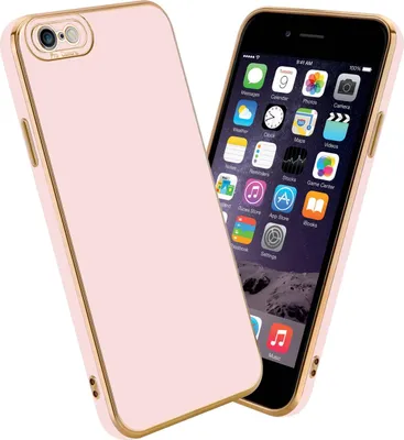 Produktbild von Cadorabo Hülle für Apple iPhone 6 / 6S Schutz Hülle in Rosa Etui Handyhülle Cover Case TPU Kameraschutz