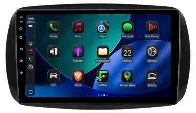 Obrázek produktu pro 9" Autorádio Android Smart 453 Fortwo Forfour 128GB 4G LTE Carplay Android Auto Navigace WiFi Bluetooth