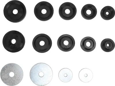 Productafbeelding van Blechperforatie-set, koolstofstaal, met uitbreidbare boorringen, steunschijven voor de hydraulische ponsmachine van Harbor Freight
