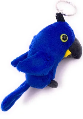 Produktbild von Onwomania Plüschtier Stofftier Kuscheltier Vogel Papagei Hyazinth Ara Blau