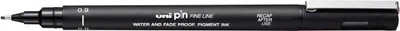 Zdjęcie produktu dla Uni-Ball Pin Brush, Czarny, Czarny, Plastik, Okrągły, Black, Plastik