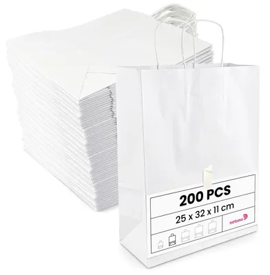 Produktbild von Umweltfreundliche Kraftpapier-Taschen (200 Stück)