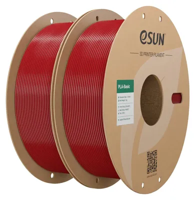 Obrázok produktu pre eSUN PLA Basic, vlákno, 1,75 mm, farba: ohnivá červená, 2 kg