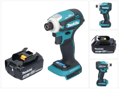 Image de Makita DTD 172 F1 Clé à choc sans fil 18 V 180 Nm 1/4'' Brushless + 1x batterie 3,0 Ah - sans chargeur