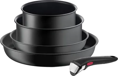 Obrázek produktu pro Pětidílná černá pánev Tefal L76495 Ingenio Ultimate