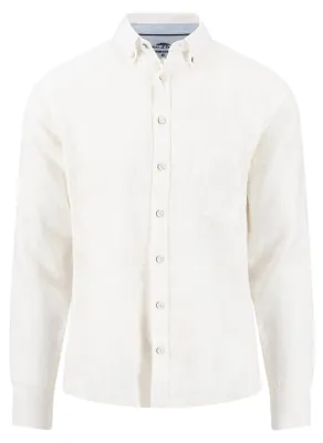 Produktbild von Fynch Hatton - Herren Leinen Hemd (16136000), Größe:XL, Fynch Hatton farbe:White (802)