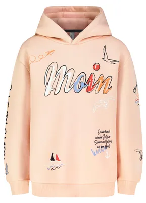 Produktbild von Sublevel Kapuzenpullover Frontprint Rückenprint Rippbündchen Langarm Größe: 158-164