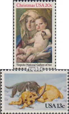 Produktbild von Briefmarken USA 1982 Mi 1606,1611 (kompl.Ausg.) postfrisch Weihnachten