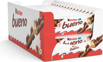 Produktbild von Ferrero Kinder Bueno Kinder Bueno Wafer Cookies - Pack of 30, 1360 g