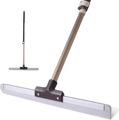 Produktbild von Hochwertiger Wasserschieber Bodenabzieher mit verstellbarem Teleskopstiel 138cm