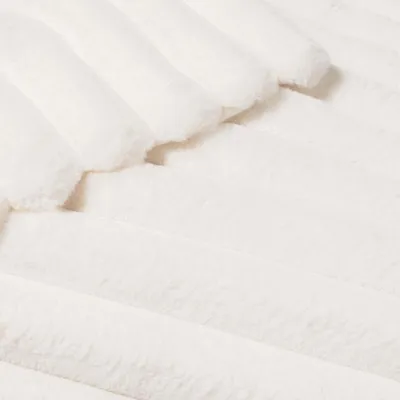 Image de Plaids - Douceur d'Intérieur - BOUDOIR - Polyester - Blanc Naturel