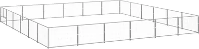 Produktbild von The Living Store Hundezwinger Silbern 36 m² Stahl