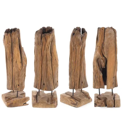Produktbild von TREIBHOLZ SKULPTUR | Teak, 80cm | Naturgewachsene Deko Figur