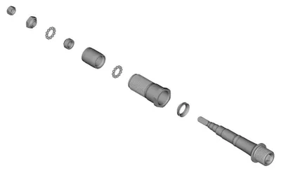 Zdjęcie produktu dla Oś pedału Shimano lewa o długości 4 mm do PD-R8000/PD-6800