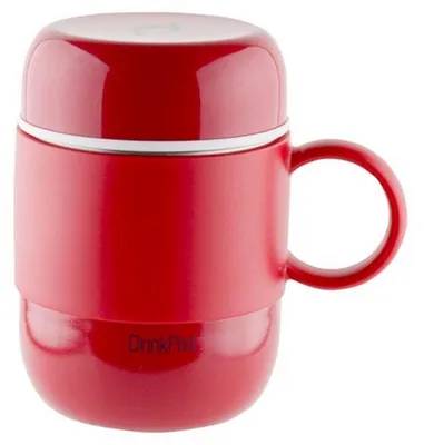 Obrázek produktu pro Izolační hrnek DrinkPod z nerezové oceli s madlem, objem 0,28 litru, s dvojitou stěnou