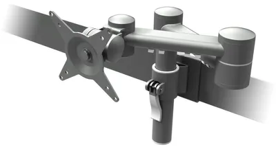 Produktbild von Dataflex Viewmate Monitorarm - Schienensystem 152, 75 x 75 mm, 100 x 100 mm, -90 - 90°, 360°, Stahl, Silber