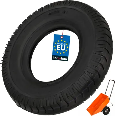 Produktbild von KOTARBAU® Schubkarre Reifen 8PR Sackkarre Ersatzreifen ⌀ 41 cm für Schubkarrenrad Schubkarrenreifen Gummi Schwarz