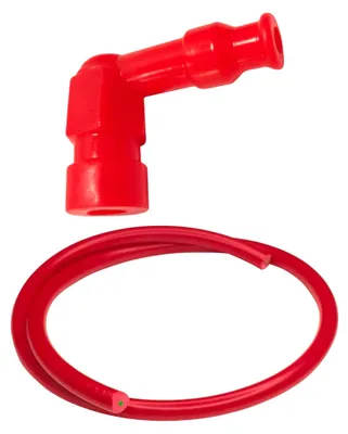 Produktbild von cyclingcolors Zündkabel 7mm 1m mit Zündkerzenstecker Rot