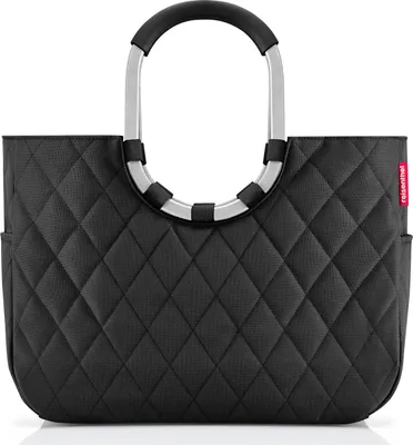 Produktbild von reisenthel shopping loopshopper L - Einkaufstasche mit Bügel 46 cm (rhombus black)