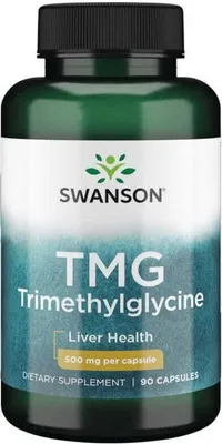 Produktbild von TMG Trimethylglycin 500 mg 90 Kapseln Swanson Health Products