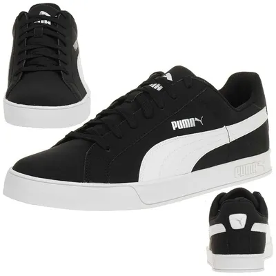 Produktbild von Puma Smash Vulc Herren Sneaker Schuhe schwarz Schwarz 359622 09, Schuhgröße:44.5 EU