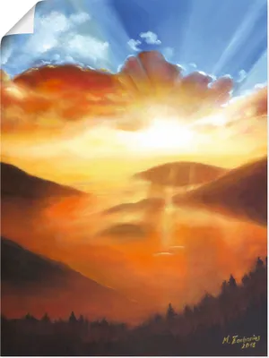 Produktbild von ARTland Poster Erwachen in der Natur Größe: 60x80 cm