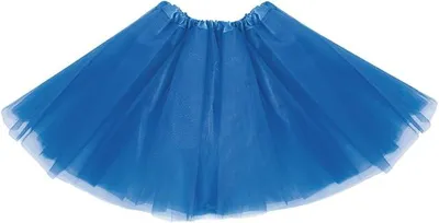 Produktbild von Tüllrock Damen Kostüm Tutu Petticoat Party Ballett Rockabilly Tanz Rock (blau)