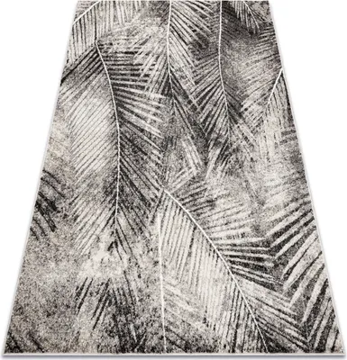 Zdjęcie produktu dla Dywan MATEO 8035/944 Nowoczesny liście palmy - strukturalny szary / beż beżowy 180x270 cm