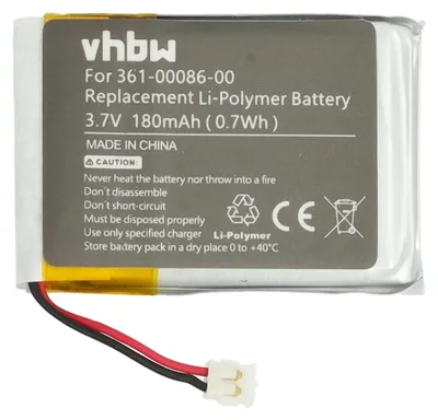Produktbild von vhbw Akku Ersatz für Garmin 361-00086-00, 361-00072-10, 361-00072-00 für Smartwatch Uhr Fitnessarmband (180 mAh, 3,7 V, Li-Polymer) + Werkzeug-Set