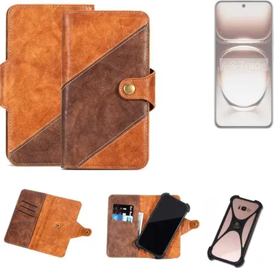 Produktbild von K-S-Trade Handyhülle Schutzhülle Bookstyle Case Wallet-Case kompatibel mit Oppo Reno12 Pro CPH2629 Cover Klapphülle Kantenschutz Smartphone