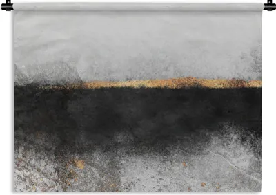 Produktbild von MuchoWow® Wandteppich Wandbehang Gold - Abstrakt - Luxus 150x112.50 cm Tapisserie Dekoration Wandtuch - Wanddecke - Wandteppiche